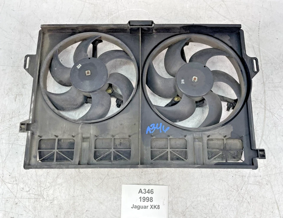 ✅ 97-02 OEM Jaguar XK8 XJ8 4.0L conjunto de motor ventilador de refrigeração radiador - Imagem 1 de 4