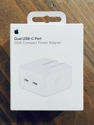 Apple 35W Dual USB-C Compact Charger • Original & Sealed • Free Shipping - Image 1 of 3
