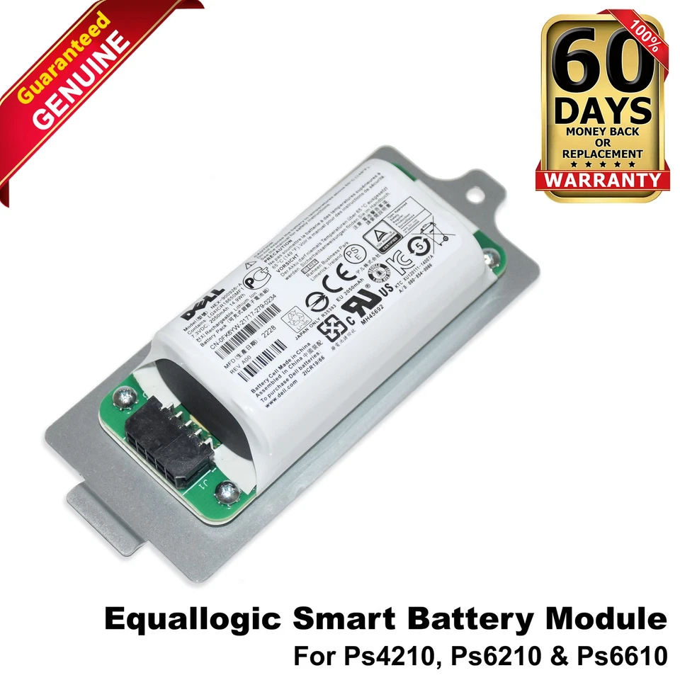 Módulo de bateria controlador DELL 0K4PPV 10DXV EqualLogic PS4210 PS6210 PS6610 - Imagem 1 de 4