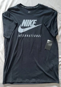 Camiseta Nike Air International Talla Para Hombre XL Negra Calce Atlético Nueva Con Etiquetas - Imagen 1 de 6