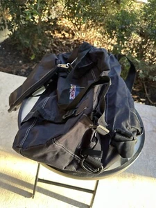 Vintage Jansport Classic Black Medium Duffle Duffel Bag & Pouch Neu. Neu ohne Etikett - Bild 1 von 7