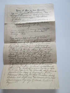 (1) ONE, NOVEMBER 2ND, 1906 DEED, LEWISTON MAINE, TWO LOTS, BRADSTREET TO CONROY - Picture 1 of 12