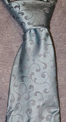 Corbata para hombre Croft & Barrow azul cachemira 100 % seda 60L x 3,5W Foto 1 de 4