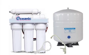 Sistema completo de filtración de agua de ósmosis inversa Oceanic 5 Stage 150 GPD RO EE. UU. - Imagen 1 de 2