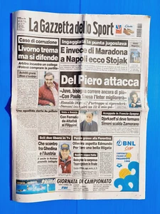 Gazzetta Dello Sport 31 Enero 1998 Livorno-Djorkaeff-Ghedina-Del Piero-Stojak - Imagen 1 de 1