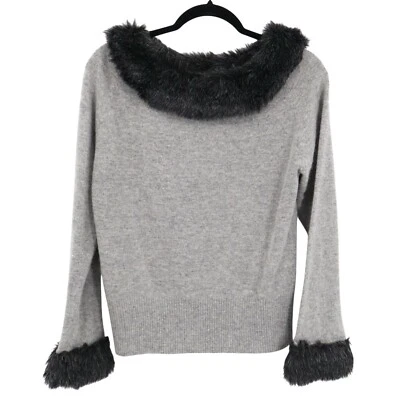 Suéter de Lana Granate Hill Angora Para Mujer M Gris Rich Auntie Core Fuerte Twee de Lujo Foto 1 de 4