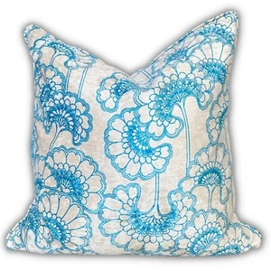 Florence Broadhurst Japanese Florals Commercial Velvet Cushion 60cm x 60cm. - Picture 1 of 4