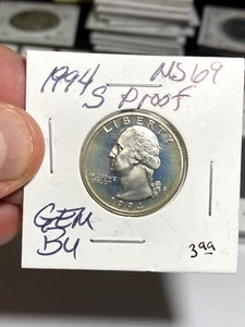 1994 S Washington Quarter Gem BU Proof - Picture 1 of 2