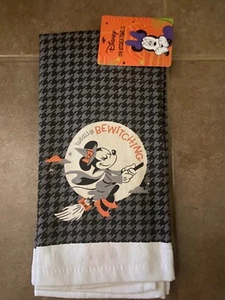 Set 2 asciugamani cucina Halloween totalmente ammalianti Minnie Mouse nuovi con etichette - Foto 1 di 1
