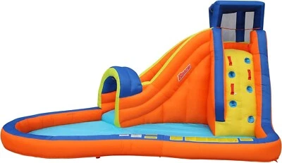 BANZAI Inflatable Pipeline Water Park: 14ft Backyard Slide, Splash/Climbing Toy - Image 1 of 4