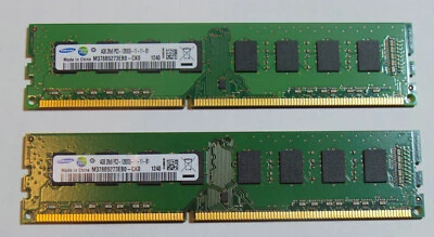 8GB = 2 x Samsung 4GB 2Rx8 PC3-12800U-11-11-B1 Memory Kit Fully Tested - Image 1 of 2