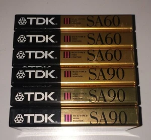 6) TDK SA 60-90 min 1991 Canadian Version High Bias Tape für Kassettendeck - Bild 1 von 3