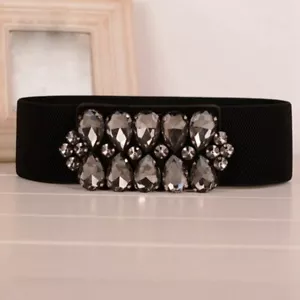 Women Fashion Waist Belt Vintage Elastic Corset Cinch Strap Ceinture Pour Femmes - Picture 1 of 4
