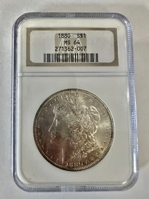 1880 P Morgan Dollar NGC MS-64 - Image 1 of 4