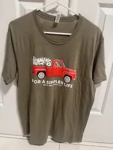T-shirt Lehman’s Brothers grigia con pick up rosso taglia large - Foto 1 di 6