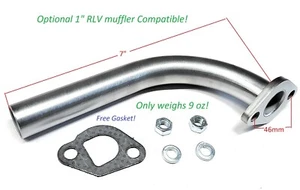 New Exhaust Pipe Fits Predator 212cc, Honda GX160 GX200, Go Kart and mini bikes - Picture 1 of 3