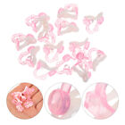  100 Pcs Pink Plastic Children's Ear Clip Earrings Childrens