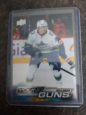 2022-23 Upper Deck Series 2 Young Guns Nils Aman YG RC Card# 454 - Image 1 of 2