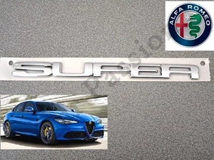 SCRITTA STEMMA SUPER ALFA ROMEO GIULIA POSTERIORE ORIGINALE LOGO SIGLA EMBLEM - Picture 1 of 1