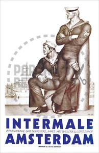 GAY INTEREST - INTERMALE AMSTERDAM - PORT OF CALL - ARTIST: TOM - REPRINT - Picture 1 of 1