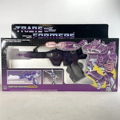 Transformers G1 Shockwave Shockblast Decepticon Transforming Figure Toy NEW BOX - Image 1 of 4