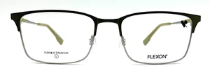 AUTHENTIC & NEW - FLEXON - E1132 310 54/18/145 - MOSS GREEN - EYEGLASSES & CASE - Picture 1 of 2