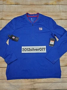 Size Large Nike Men's New York Giants Lockdown 1/2 Zip Long Sleeve Pullover NEW - Picture 1 of 6