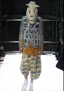 Comme des Garsons Homme Plus Grey Blazer w/ Patterned Cotton Pads Stitch Size M - Picture 1 of 9