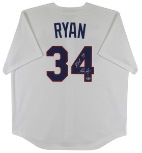 nolan ryan autographed jersey