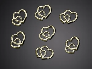 Streudeko goldene Herzen 10mm Hochzeit Tischdeko Feiern Valentinstag Verlobung - Bild 1 von 1