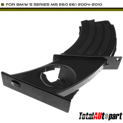 Black Cup Holder Front Left for BMW E60/E61 528xi 530i 530xi 535i 550i 2004-2010 - Image 1 of 4