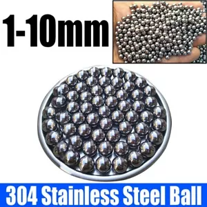 New 10-1000PCS 1-10mm 304 Stainless Steel Mini Ball High Precision Bearing Small - Picture 1 of 12