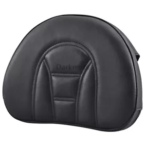 Respaldo negro de cuero PU para conductor conductor con almohadilla de bolsillo para Harley Electra Glide - Imagen 1 de 12