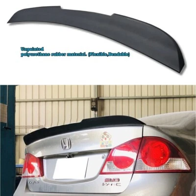 TailVibe 522EC Rear Duckbill Trunk Spoiler Wing Fits 1995-2001 Audi A4 B5 Sedan - Image 1 of 3