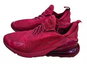Mens Youth Nike Air Max 270 Triple Red Shoes Sneakers Size 7 - Picture 1 of 5