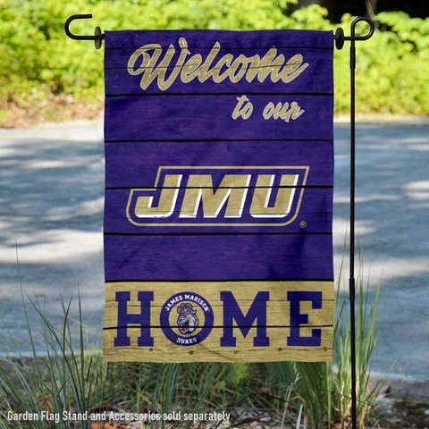 James Madison Dukes Welcome To Our Home Garden Flag and Yard Banner Cover