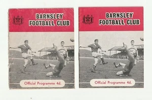 Barnsley 1963/64 Division 3 Selection of Home League Programmes from menu - Picture 1 of 3