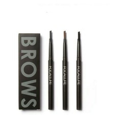 MATITA PER SOPRACCIGLIA FOCALLURE MARRONE NERO CON PENNELLO FINE-IDEA REGALO