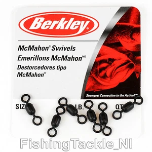 Berkley McMahon Swivels Black Fishing Swivel Fish Trout Salmon Pike - Picture 1 of 1