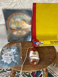 Vintage Aqua Mouse Simpsons PS2, USB, - Photo 1/7