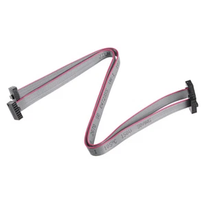 2Pcs IDC 10 Pins Connector Flat Ribbon Cable Female Connector 20cm 1.27mm Pitch - Picture 1 of 5