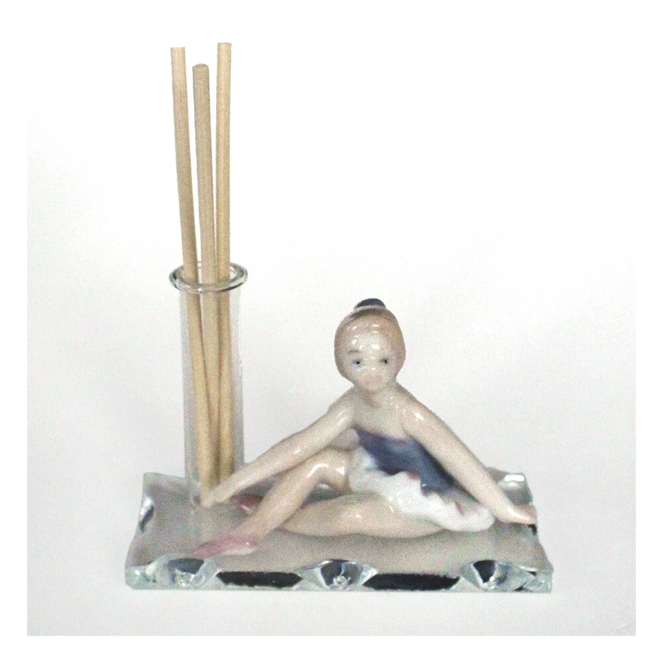 32350 Bomboniere Profumatore vetro Ballerina Musica Battesimo Diffusore Profumo - Immagine 1 di 1