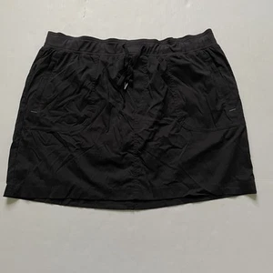 L.L.Bean Vista Camp Skort Womens XL Black Hiking Skirt Shorts - Picture 1 of 9