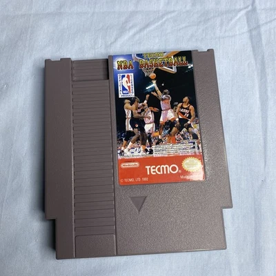 Authentic Nintendo NES Tecmo NBA Basketball NES Cartridge | Tested & Working - Image 1 of 4