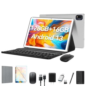 Android 13 Tablet 2025 Latest 10 inch Octa-Core Tableta, 128GB ROM+16GB RAM (... - Picture 1 of 8