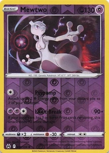 Mewtwo Holo Raro Reverso Holo Corona Zenith 059/159 Casi Nuevo - Imagen 1 de 2