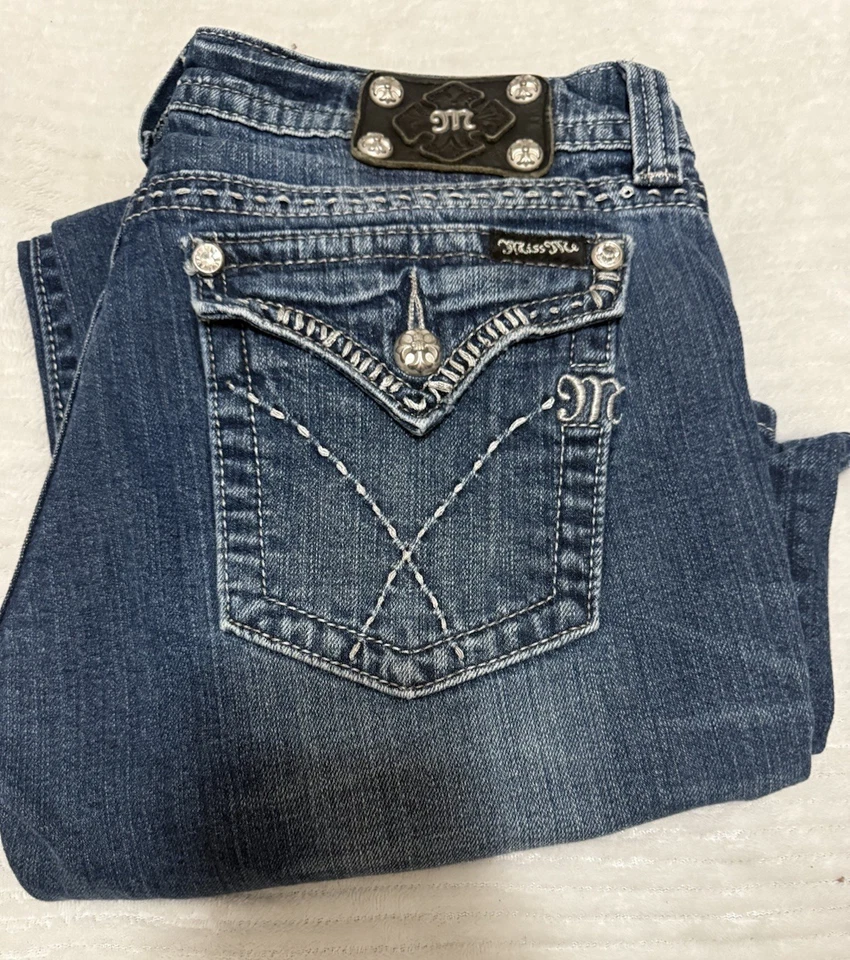 JEANS Miss Me Talla 31 Corte Bota Pre-amado ¡Envío Gratis! Foto 1 de 4