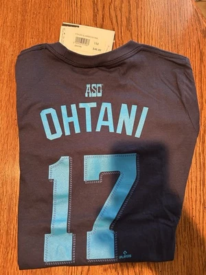 Camiseta azul oscuro Nike Shohei Ohtani #17 Liga Nacional 2024 AS Game - Juvenil/Mediana Foto 1 de 2
