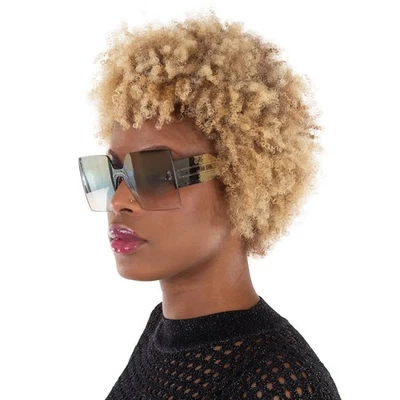 Dior DIORCLUB M5U Grey Gradient Gold Flash Shield Ladies Sunglasses CD40117U 16Z - Image 1 of 4