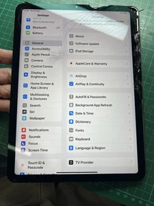 ipad air 4th generation lcd A2316 Cracked Screen But Working LCD And Touch - Picture 1 of 3